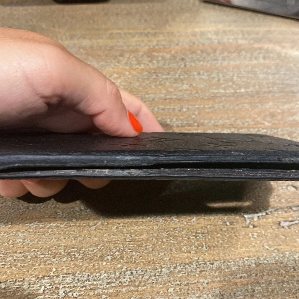 AUTHENTIC LOUIS VUITTON Black Leather IPHONE X Case